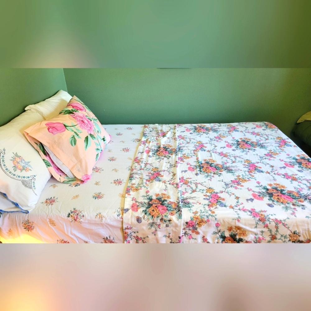VINTAGE Full/Double Sz 5pc Bedding Curation - Picture 4 of 16